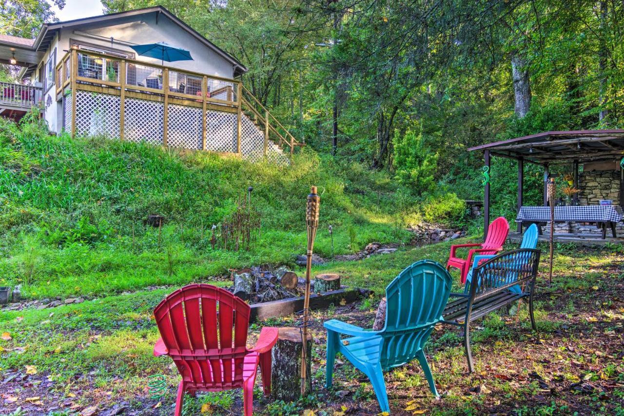 Shaw Creek Cottage With Fire Pit And Forest Views Хендерсонвилл Экстерьер фото
